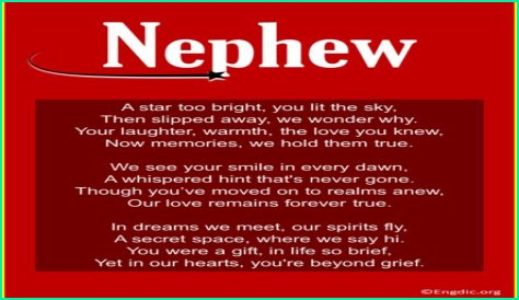 Grief in Verse: Why Nephew Death Poems Are Trending